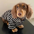 Load image into Gallery viewer, T Shirt Rayé Pour Petits Chiens Teckel
