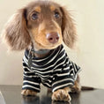 Load image into Gallery viewer, T Shirt Rayé Pour Petits Chiens Teckel
