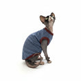 Carica l'immagine nel visualizzatore della galleria, T Shirt Rayé Pour Chat En Coton Doux Sans Manches