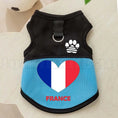 Cargar la imagen en la vista de la galería, Maillot Avec Drapeau Français Pour Chiens Avec Anneau