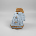 Cargar la imagen en la vista de la galería, Pull Boutons Torsades Bleu Pour Chiens Et Chats Vêtement Hiver Chaud Tricot Élastique by Oscar et Plume