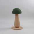 Charger l'image dans la visionneuse de la galerie, Arbre à chat design de forme champignon en corde naturelle beige et verte pour chat