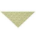 Cargar la imagen en la vista de la galería, Bandana pour chien Oscar et Plume motif petites marguerites blanches sur fond vert