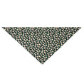 Cargar la imagen en la vista de la galería, Bandana pour chien vert foncé avec motif petites marguerites blanches et jaunes