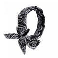 Charger l'image dans la visionneuse de la galerie, Bandana rafraîchissant pour chien noir et blanc motif Oscar et Plume