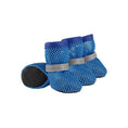 Carica l'immagine nel visualizzatore della galleria, Chaussure chien bleue en maille avec semelle antidérapante et bande réfléchissante Oscar et Plume