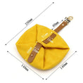 Charger l'image dans la visionneuse de la galerie, Bol pliable pour chien chat en tissu jaune avec design pratique et dimensions compactes