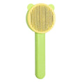 Cargar la imagen en la vista de la galería, Brosse poils chat couleur vert et jaune avec picots métalliques pour le toilettage des chats