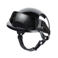 Cargar la imagen en la vista de la galería, Casque et lunette pour chien noir avec sangle réglable pour protection et confort