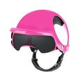 Cargar la imagen en la vista de la galería, Casque et lunette pour chien rose avec sangle réglable pour promenade ou balade sécurisée