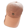 Load image into Gallery viewer, Casquette avec motif chat en rose avec broderie de chat mignon sur le devant
