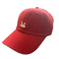 Load image into Gallery viewer, Casquette rouge avec motif chat brodé pour les amoureux des chats et de la mode