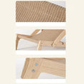 Cargar la imagen en la vista de la galería, Chaise longue pour chat en bois avec tissu tressé pour un confort optimal