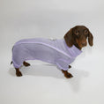 Load image into Gallery viewer, Chemise été pour chien teckel en violet, confortable et légère pour les journées chaudes