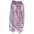 Charger l'image dans la visionneuse de la galerie, T-shirt post-opératoire chien rayé violet et blanc avec ouverture pour pattes et cou en tissu confortable