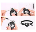 Charger l'image dans la visionneuse de la galerie, Collier Airtag ajustable pour chat en noir avec support sécurisé et outil de montage