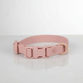 Charger l'image dans la visionneuse de la galerie, Collier chien PVC résistant rose pâle avec boucle réglable et anneau métal par Oscar et Plume
