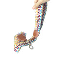 Charger l'image dans la visionneuse de la galerie, Laisse colorée pour collier pour chien avec un design en tissu et une attache métallique résistante