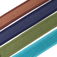 Charger l'image dans la visionneuse de la galerie, Sangles tissées Oscar et Plume collier pour chien personnalisable en nylon doux couleurs brun bleu kaki turquoise