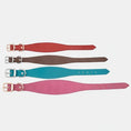 Charger l'image dans la visionneuse de la galerie, Colliers pour lévrier en cuir de différentes couleurs pour chiens élégants et confortables