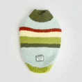 Charger l'image dans la visionneuse de la galerie, Pull doux pour chien en tricot aux rayures vertes et bleu clair de la marque Oscar et Plume