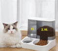 Charger l'image dans la visionneuse de la galerie, Distributeur croquettes et eau pour chat Oscar et Plume avec capacité 1 litre pour eau et 2.8 litres pour croquettes