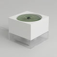 Charger l'image dans la visionneuse de la galerie, Fontaine à eau pour chat carré design moderne blanc avec réservoir transparent Oscar et Plume