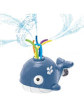 Charger l'image dans la visionneuse de la galerie, Fontaine d'extérieur pour chien en forme de baleine bleue avec jets d'eau colorés