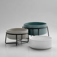 Charger l'image dans la visionneuse de la galerie, Gamelle design chien en céramique avec support métalique moderne pour repas d animaux