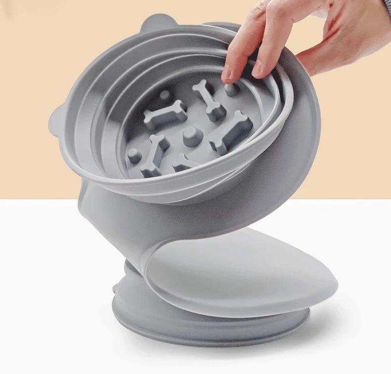 Gamelle à Lécher Pour Chien En Silicone - Anti-glisse, Alimentation Lente | Pour Toutes Tailles De Chiens, Fond Antidérapant