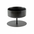 Charger l'image dans la visionneuse de la galerie, Gamelle surélevée pour chat en métal noir avec support stable et design moderne