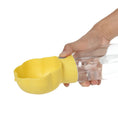 Charger l'image dans la visionneuse de la galerie, Gourde design pour chien chat avec bol jaune intégré tenue à la main pour une hydratation facile