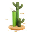 Charger l'image dans la visionneuse de la galerie, Griffoir cactus design vert en sisal avec base ronde pour chat de la marque Oscar et Plume