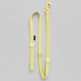 Charger l'image dans la visionneuse de la galerie, Harnais et laisse pour petit chien jaune clair de la marque Oscar et Plume sur fond noir