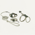 Charger l'image dans la visionneuse de la galerie, Harnais réglable pour chat Oscar et Plume en beige avec laisse assortie pour promenades confortables