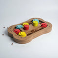 Cargar la imagen en la vista de la galería, Jeu interactif chien en bois couleur avec compartiments pour nourriture marque Oscar et Plume