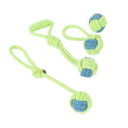 Charger l'image dans la visionneuse de la galerie, Ensemble de 4 jouets à mâcher durable pour chien en corde avec boules colorées