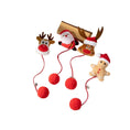 Charger l'image dans la visionneuse de la galerie, Jouet de Noël pour chat avec des personnages festifs et des pompons rouges pour le plaisir de votre animal