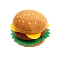 Cargar la imagen en la vista de la galería, Jouet en peluche pour chien en forme de hamburger avec garnitures en feutrine verte et jaune