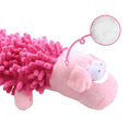 Carica l'immagine nel visualizzatore della galleria, Jouet sonore peluche pour chien en forme de mouton rose avec texture douce et zone pour bruit.