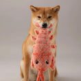 Cargar la imagen en la vista de la galería, Chien portant un jouet vibrant pour chien et chat en forme de crustacé pour des moments de jeu amusants