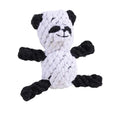 Load image into Gallery viewer, Jouet à mâcher pour chien en forme de panda en corde tressée noir et blanc Oscar et Plume