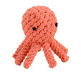 Load image into Gallery viewer, Jouet à mâcher pour chien en corde tressée orange en forme de pieuvre Oscar et Plume