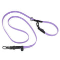 Carica l'immagine nel visualizzatore della galleria, Laisse réglable chien Oscar et Plume en violet avec clips robustes pour promenades ainsi que des accessoires pratiques