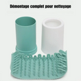 Carica l'immagine nel visualizzatore della galleria, Lave pattes chien démontable en plastique vert et blanc pour nettoyage complet des pattes