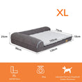 Charger l'image dans la visionneuse de la galerie, Lit pour chien mémoire de forme Oscar et Plume en taille XL, confortable et spacieux pour les grands chiens.