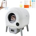 Load image into Gallery viewer, Litière automatique pour chat Oscar et Plume connectée avec capteurs et accessoires de nettoyage