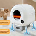 Load image into Gallery viewer, Litière automatique pour chat Oscar et Plume avec capteur infra-rouge et capteur de poids pour nettoyage intelligent