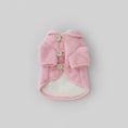 Charger l'image dans la visionneuse de la galerie, Manteau fausse fourrure petit chien en rose avec boutons pour garder votre animal au chaud