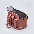 Load image into Gallery viewer, Sac de transport pour petit chien et chat Oscar et Plume Bleu